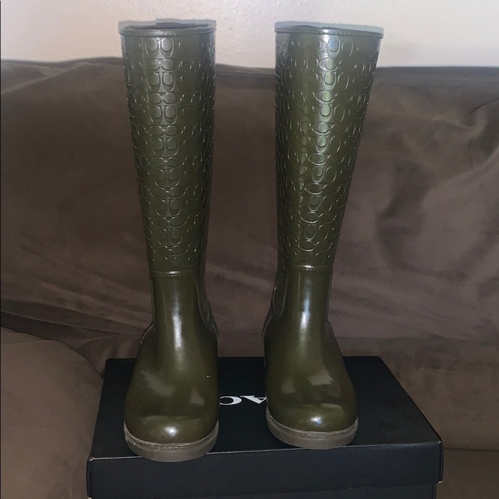 Women’s Coach Signature Rain Boots